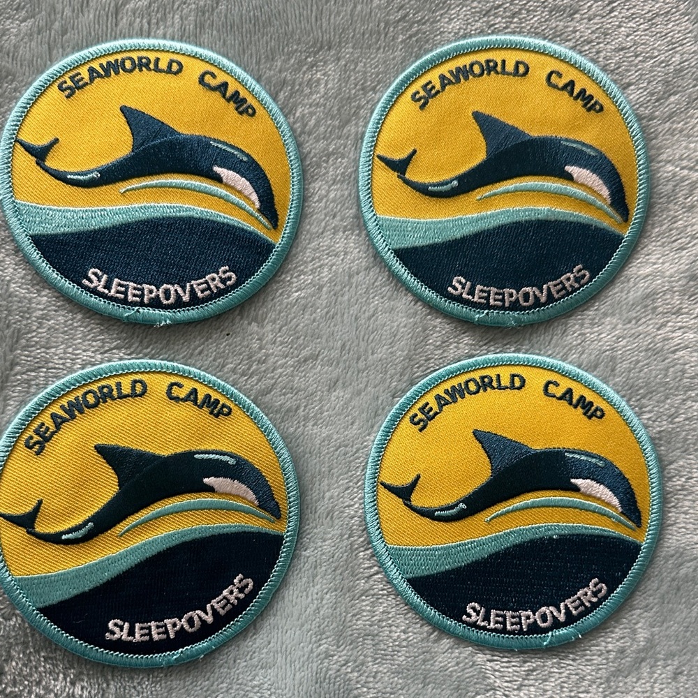 Seaworld Camp Sleepovers Patch Set - Yellow, Teal, Navy